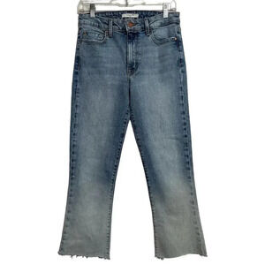 Fidelity women’s NWT’s Juniper cropped flared raw hem jeans. Size 26